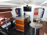 Cuba Libre Volvo Ocean 60 racing yacht interior