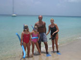 Family snorkelling