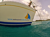 Miramar at anchor