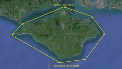 Round the Island Race route