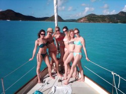 Female only sailing in Antigua