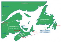 Route Halifax - St Pierre Ocean Race Yacht Charter